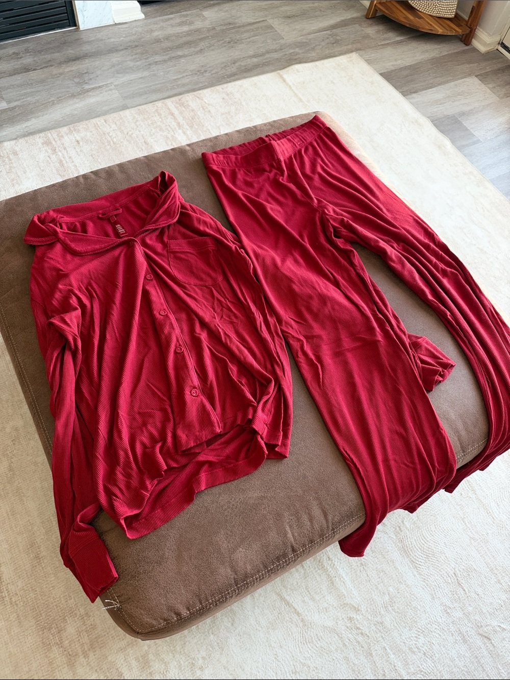 Red skims pajama set
